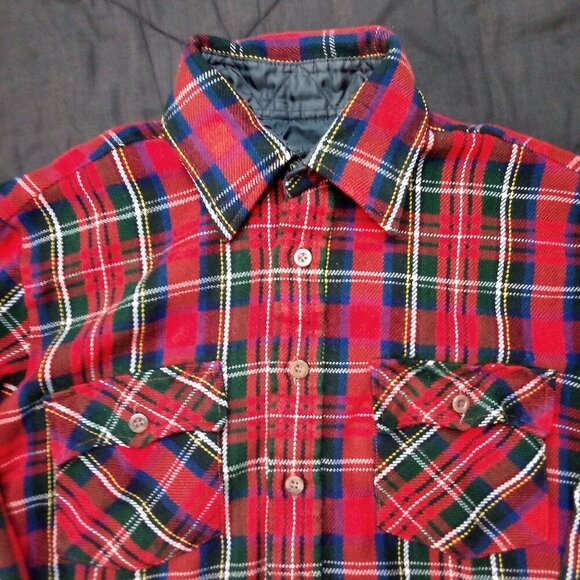Vintage JC Penney Men's Shop Flannel Button Shirt - Picture 1 of 4